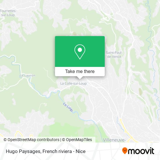 Hugo Paysages map