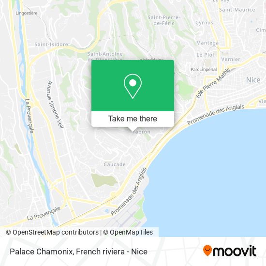 Mapa Palace Chamonix
