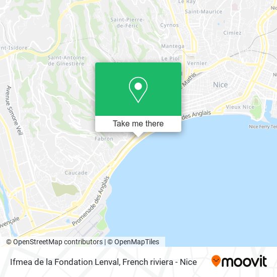 Ifmea de la Fondation Lenval map