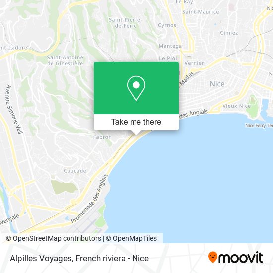 Mapa Alpilles Voyages