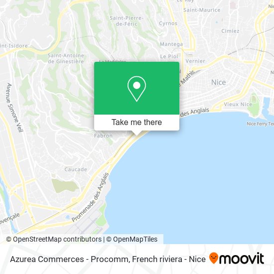 Azurea Commerces - Procomm map