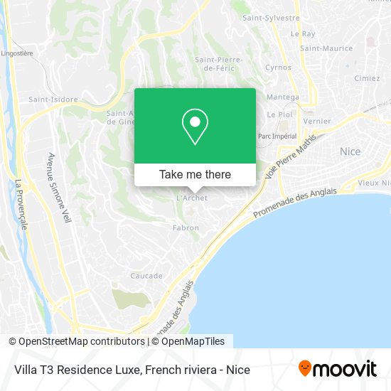 Villa T3 Residence Luxe map