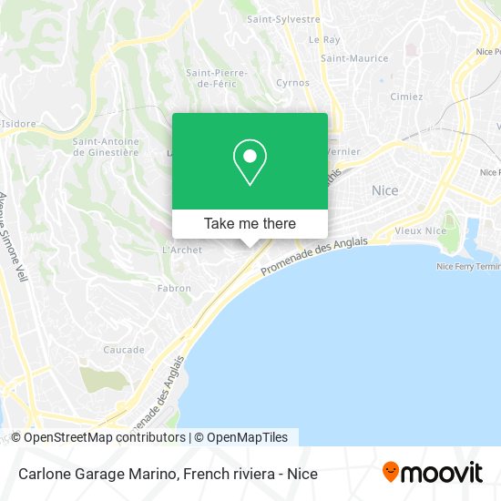 Carlone Garage Marino map