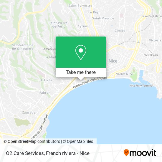 O2 Care Services map