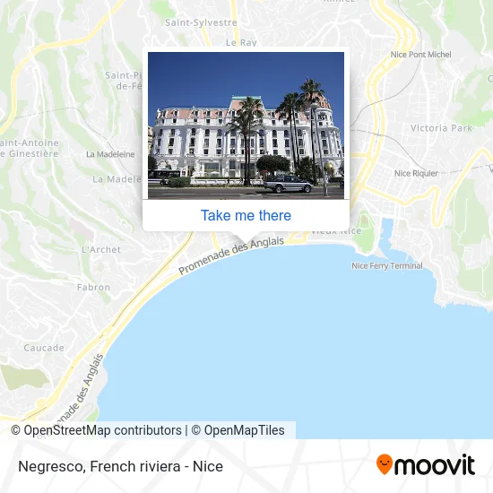 Negresco map