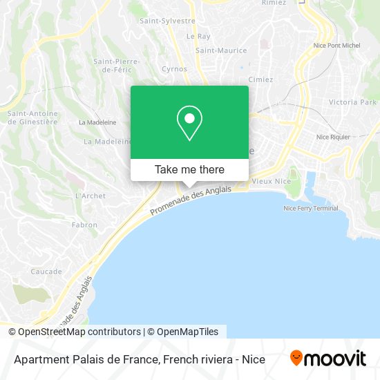 Apartment Palais de France map