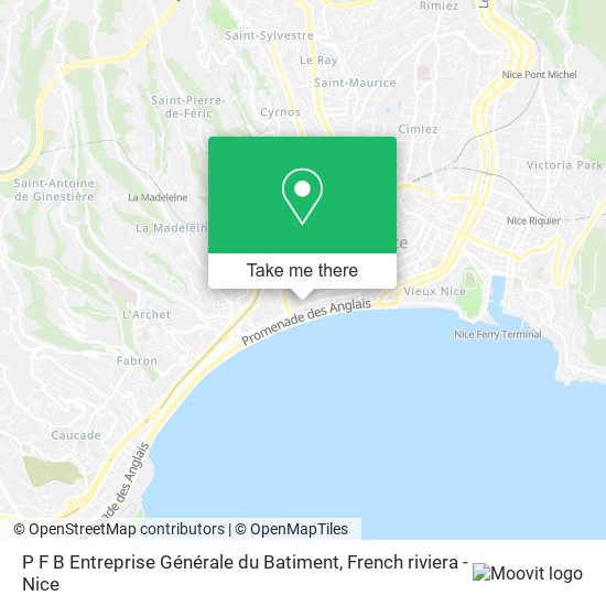 P F B Entreprise Générale du Batiment map