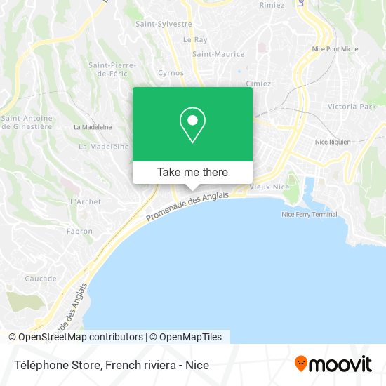 Mapa Téléphone Store