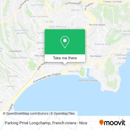 Mapa Parking Privé Longchamp