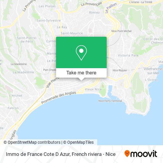 Mapa Immo de France Cote D Azur