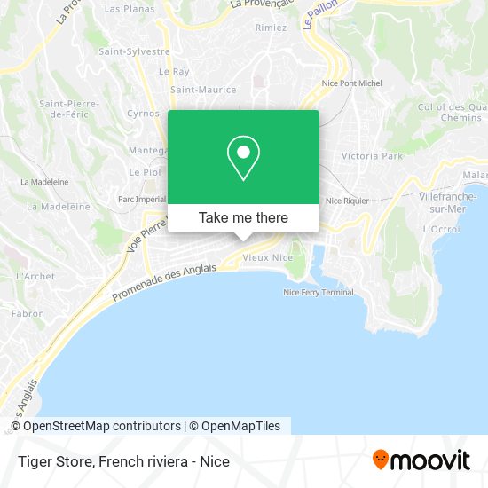 Tiger Store map