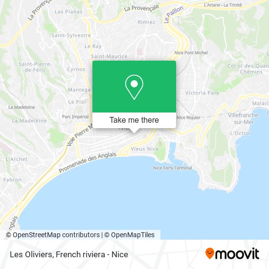 Les Oliviers map