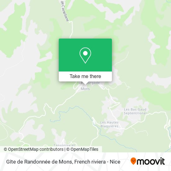 Gîte de Randonnée de Mons map