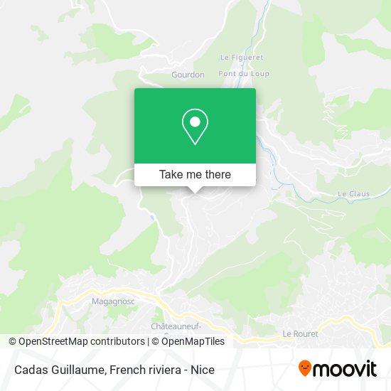 Cadas Guillaume map