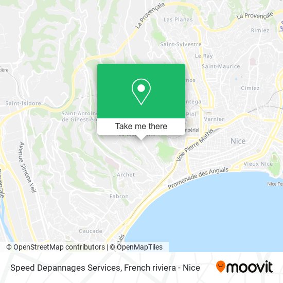 Mapa Speed Depannages Services