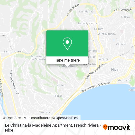 Le Christina-la Madeleine Apartment map