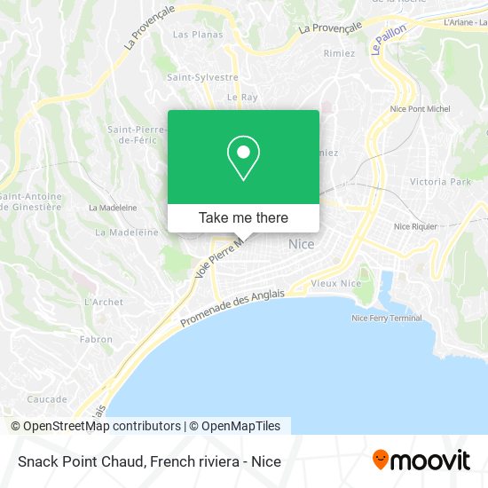 Mapa Snack Point Chaud