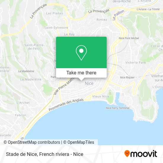 Stade de Nice map