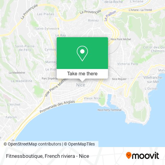 Fitnessboutique map