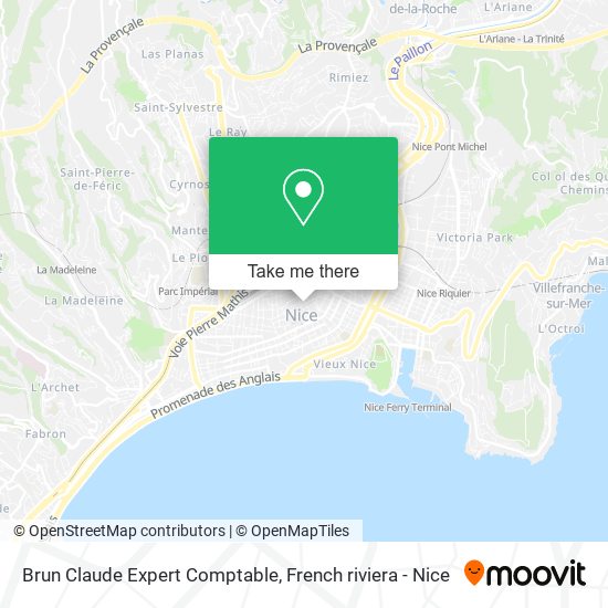 Brun Claude Expert Comptable map