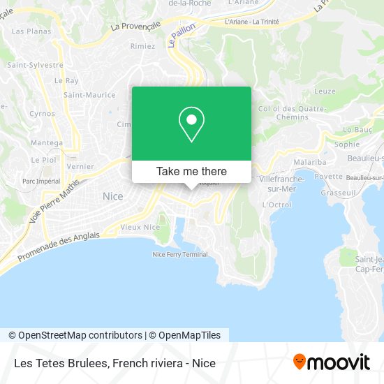 Les Tetes Brulees map