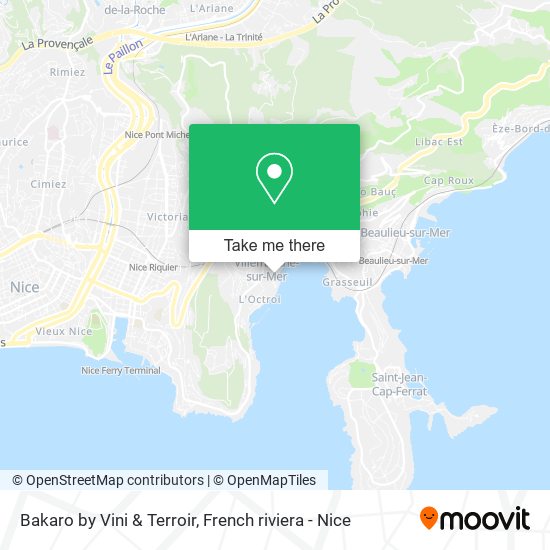 Bakaro by Vini & Terroir map