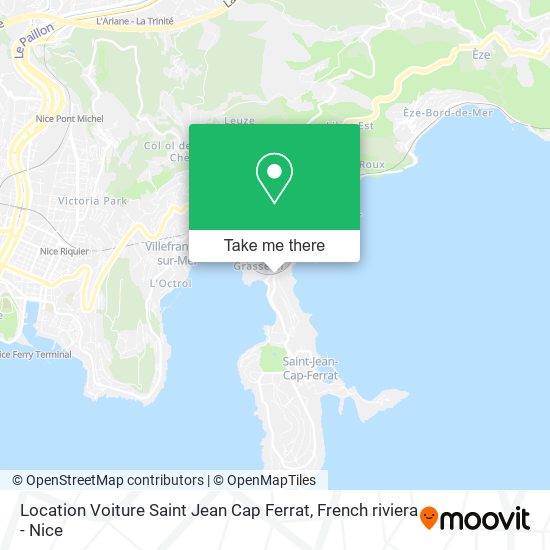 Mapa Location Voiture Saint Jean Cap Ferrat