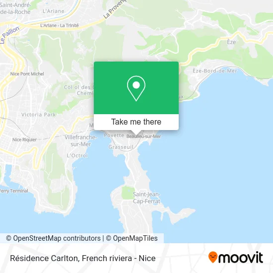 Résidence Carlton map