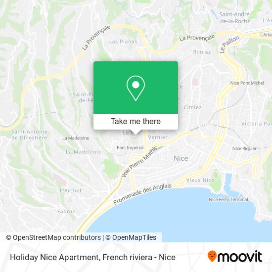 Holiday Nice Apartment map