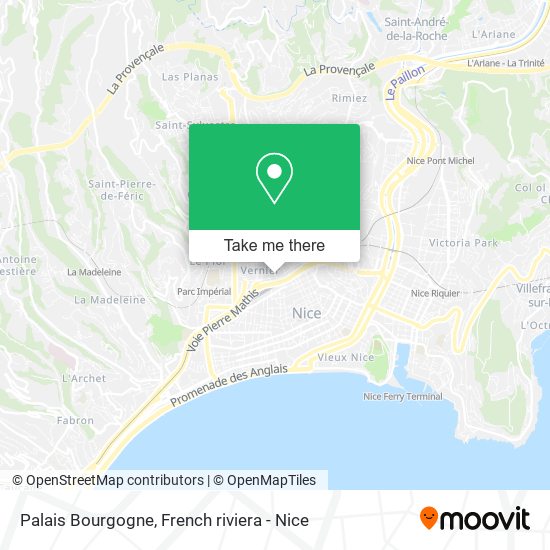 Mapa Palais Bourgogne