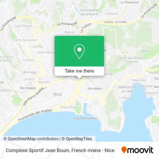 Complexe Sportif Jean Bouin map