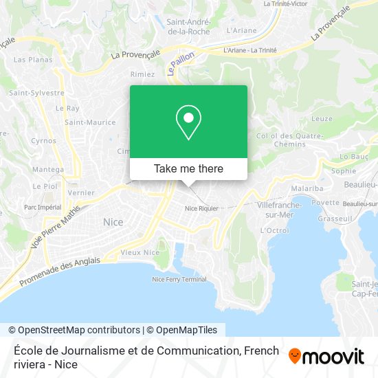 École de Journalisme et de Communication map