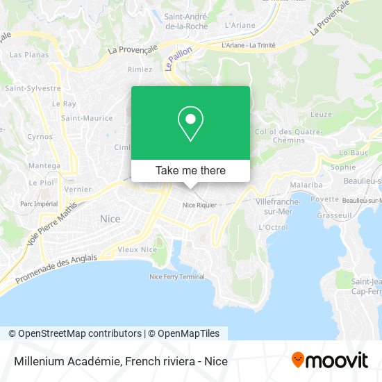 Millenium Académie map