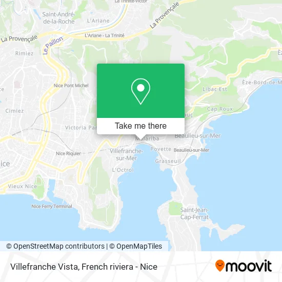 Villefranche Vista map