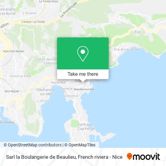 Mapa Sarl la Boulangerie de Beaulieu