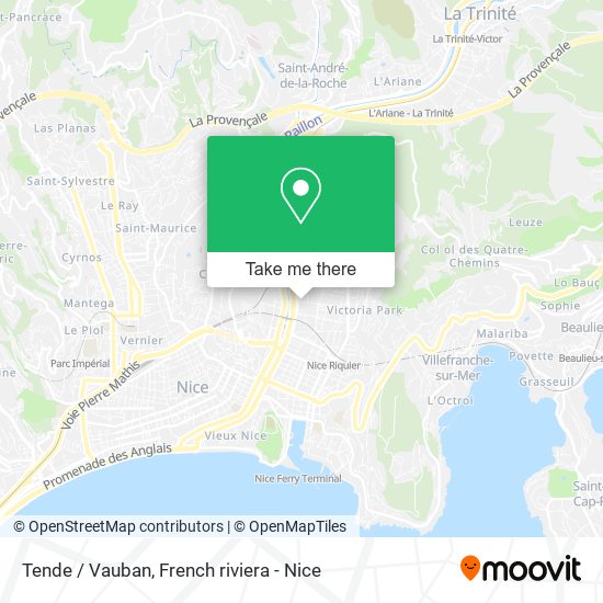 Mapa Tende / Vauban