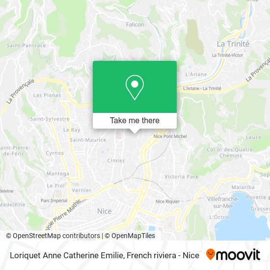 Loriquet Anne Catherine Emilie map