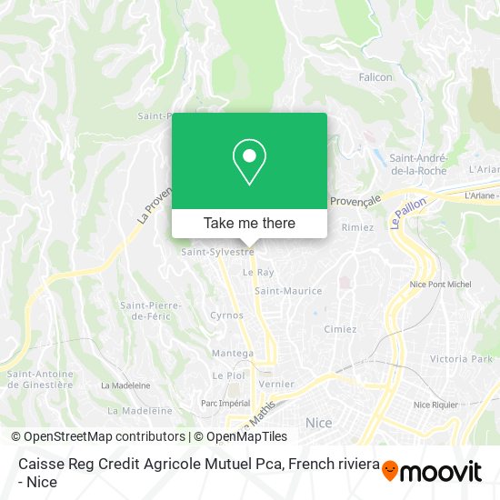 Caisse Reg Credit Agricole Mutuel Pca map