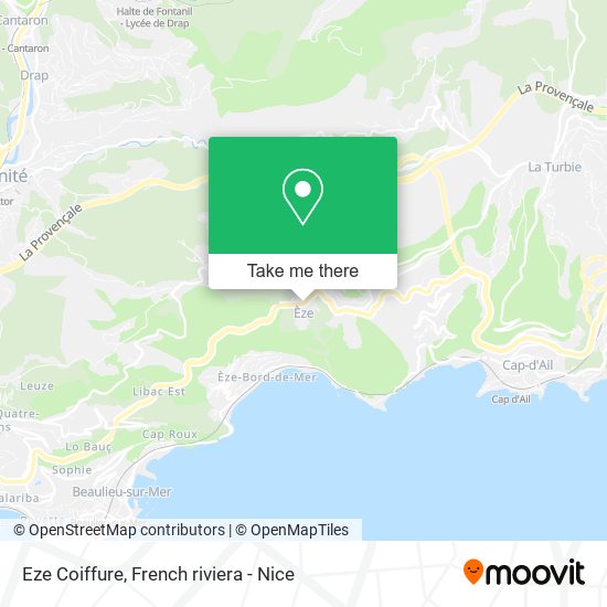 Eze Coiffure map