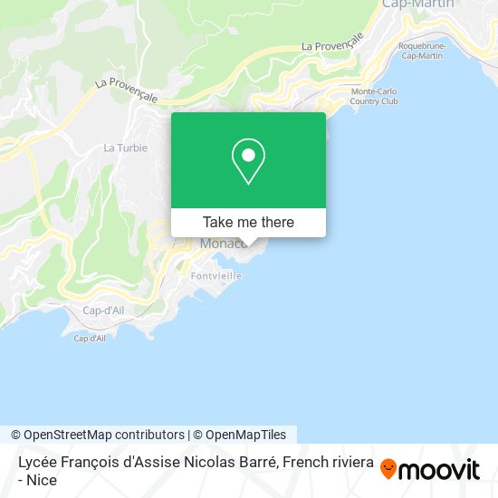 Lycée François d'Assise Nicolas Barré map