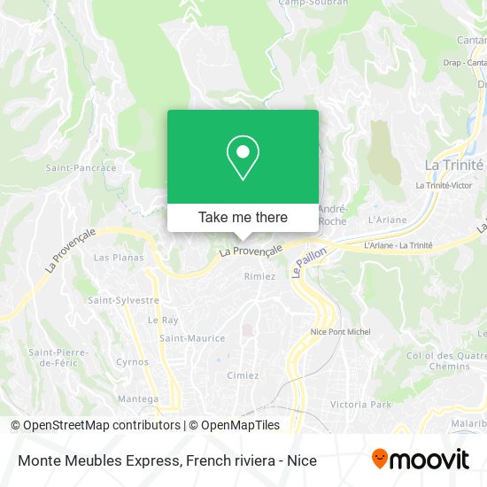 Mapa Monte Meubles Express