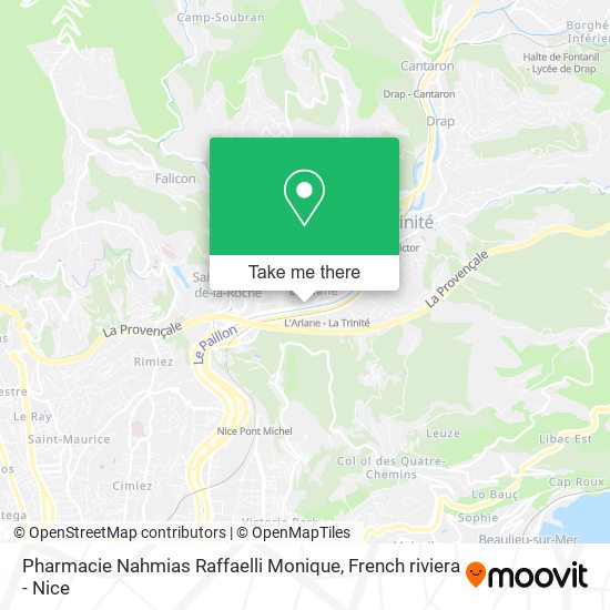 Pharmacie Nahmias Raffaelli Monique map