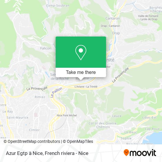 Mapa Azur Egtp à Nice