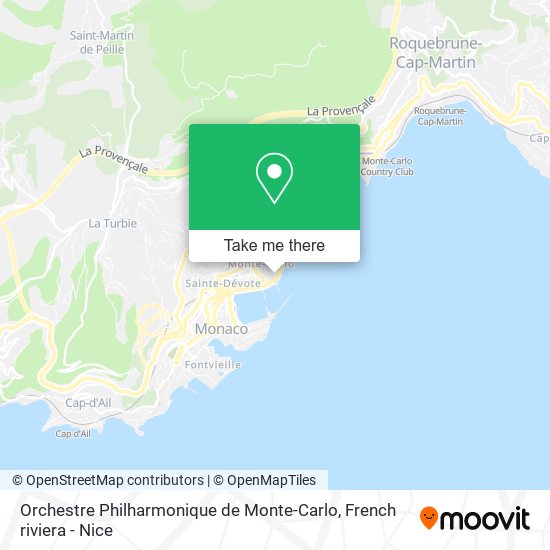 Mapa Orchestre Philharmonique de Monte-Carlo