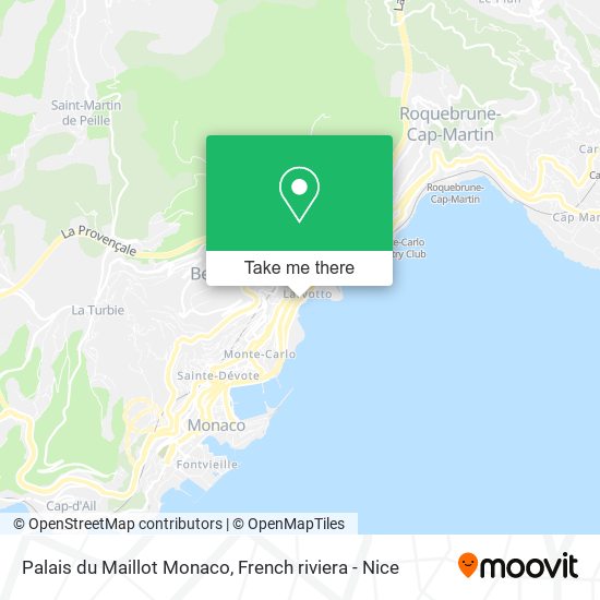 Mapa Palais du Maillot Monaco