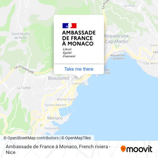 Mapa Ambassade de France à Monaco