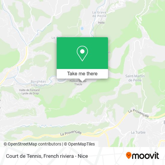 Court de Tennis map