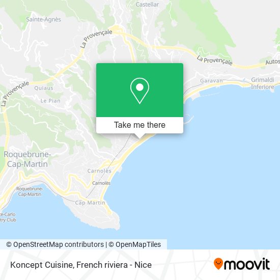 Koncept Cuisine map