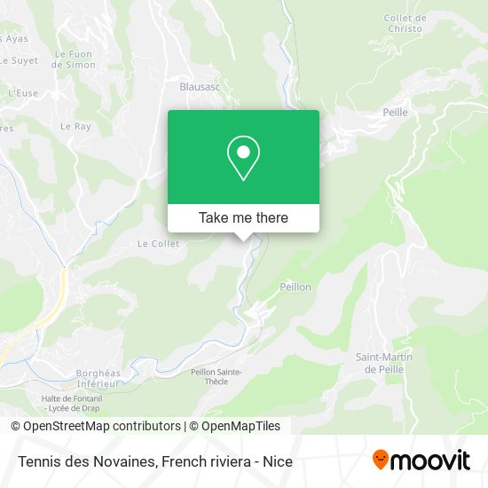 Mapa Tennis des Novaines