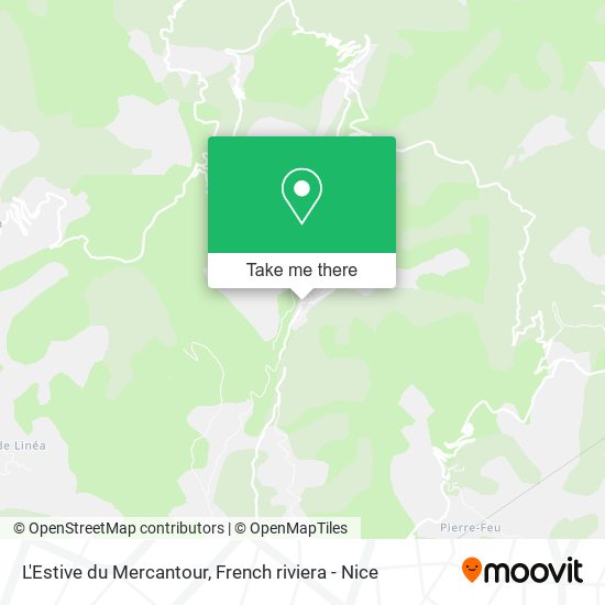 L'Estive du Mercantour map